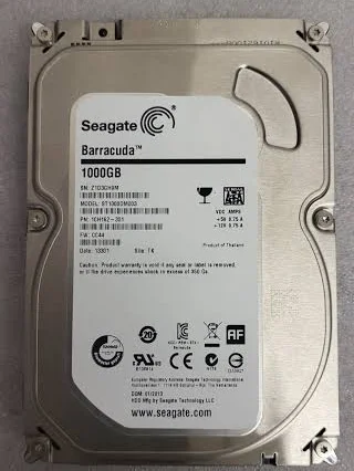 Seagate Barracuda 1TB 3.5 inch Hard Disk Drive