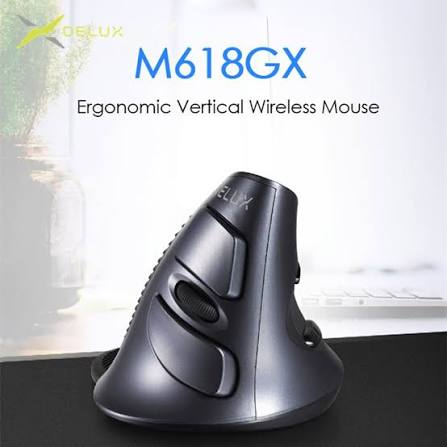 Delux M618 Vertical Wireless Mouse