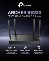 Tplink Archer BE220 BE3600 Wifi 7 Router
