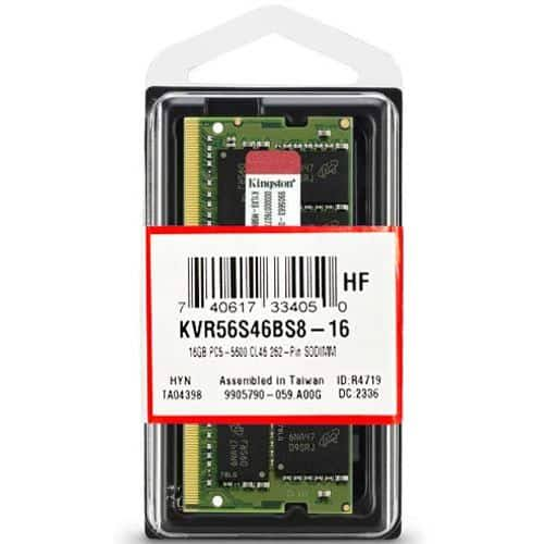 16 GB DDR5 PC4800 KINGSTON SODIMM NOTEBOOK/LAPTOP RAM