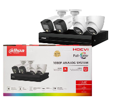 Dahua 4CH Full Color 1080P Analog CCTV Kit