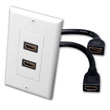Dual Port HDMI Faceplate Only (HDMI ports not included)