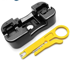 Punch Down Tool Stand w/ Stripper Wiring Tool