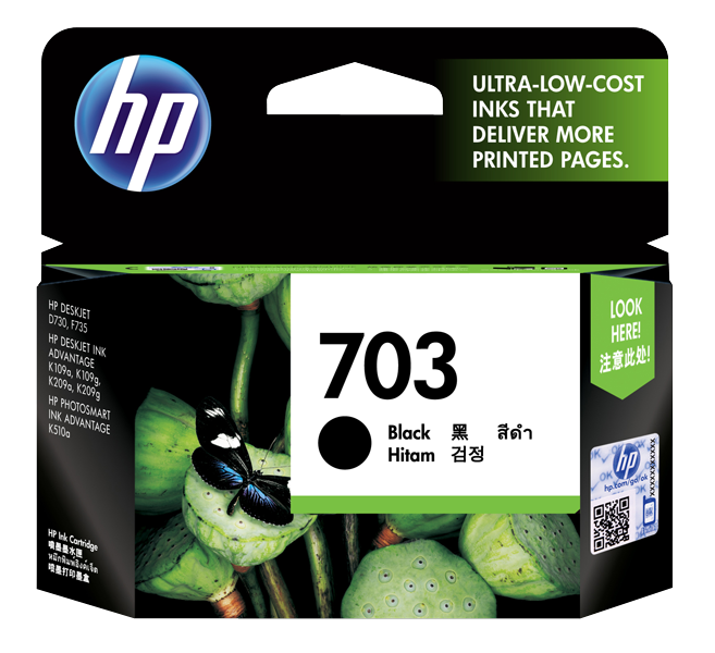 HP 703 Black Ink Cartridge