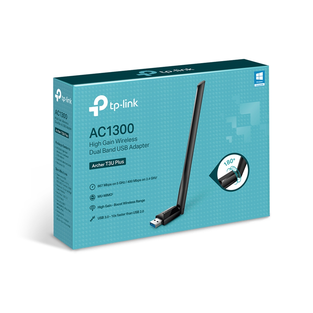 Tplink Archer T3U Plus AC1300 High Gain Dual Band Wifi Adapter