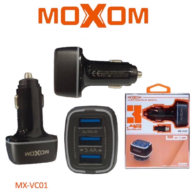Moxom 3 USB Car Charger