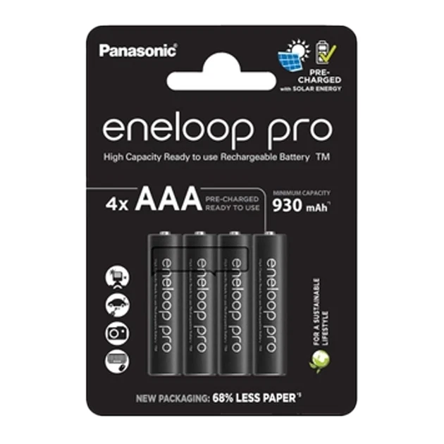 Panasonic Eneloop Pro Rechargeable AAA 4's Batteries