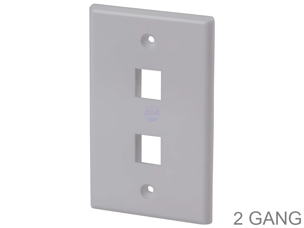 Keystone Jack Dual Port Faceplate