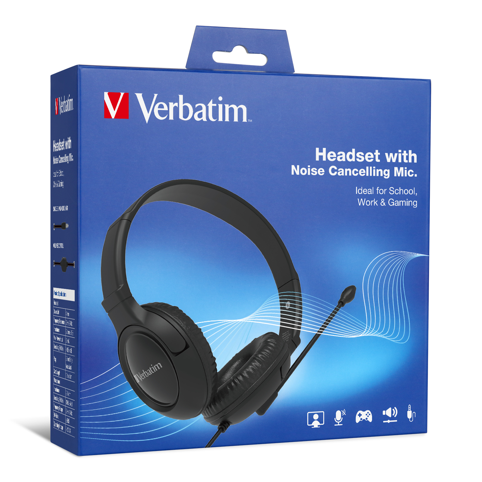 Verbatim Audio Jack Noise Cancelling Headset