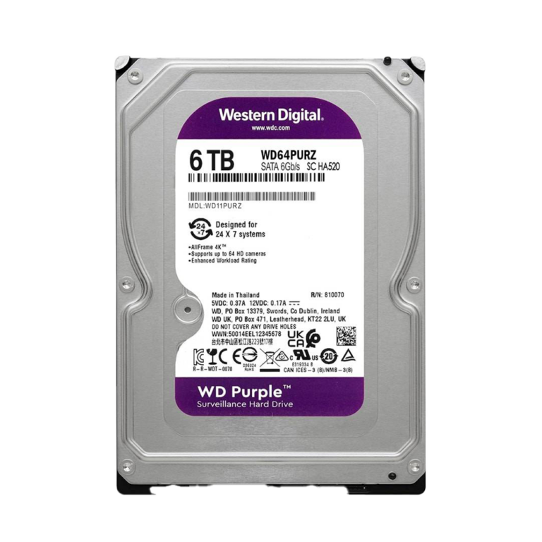 WD Purple 6TB CCTV HDD
