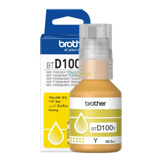 Brother D100 Yellow Ink 