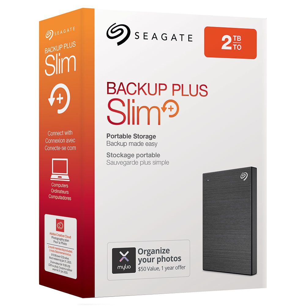2TB Backup Plus Slim External Hard Drive