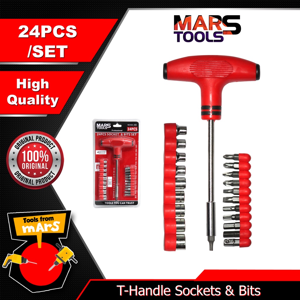 Mars 24 pcs Socket and Bits Tool Set