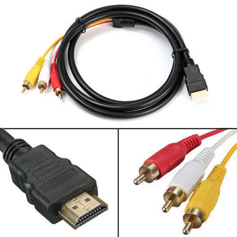 1.5M HDMI to 3 RCA Cable