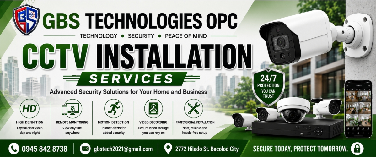 Professional CCTV camera installation and configuration by GBS Technologies