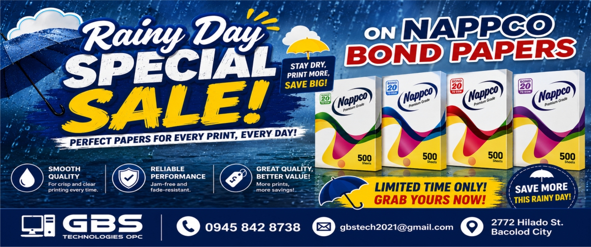 Nappco bond paper and office supplies available at GBS Technologies